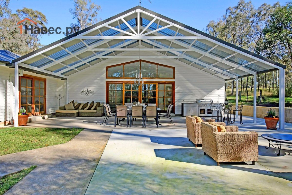 Навес из поликарбоната